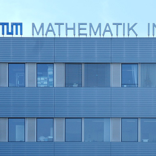 Exterior shot of a building at TU Munich.