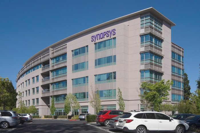 Photo of the California headquarters of Synopsys, a globally critical supplier of chip design software and intellectual property